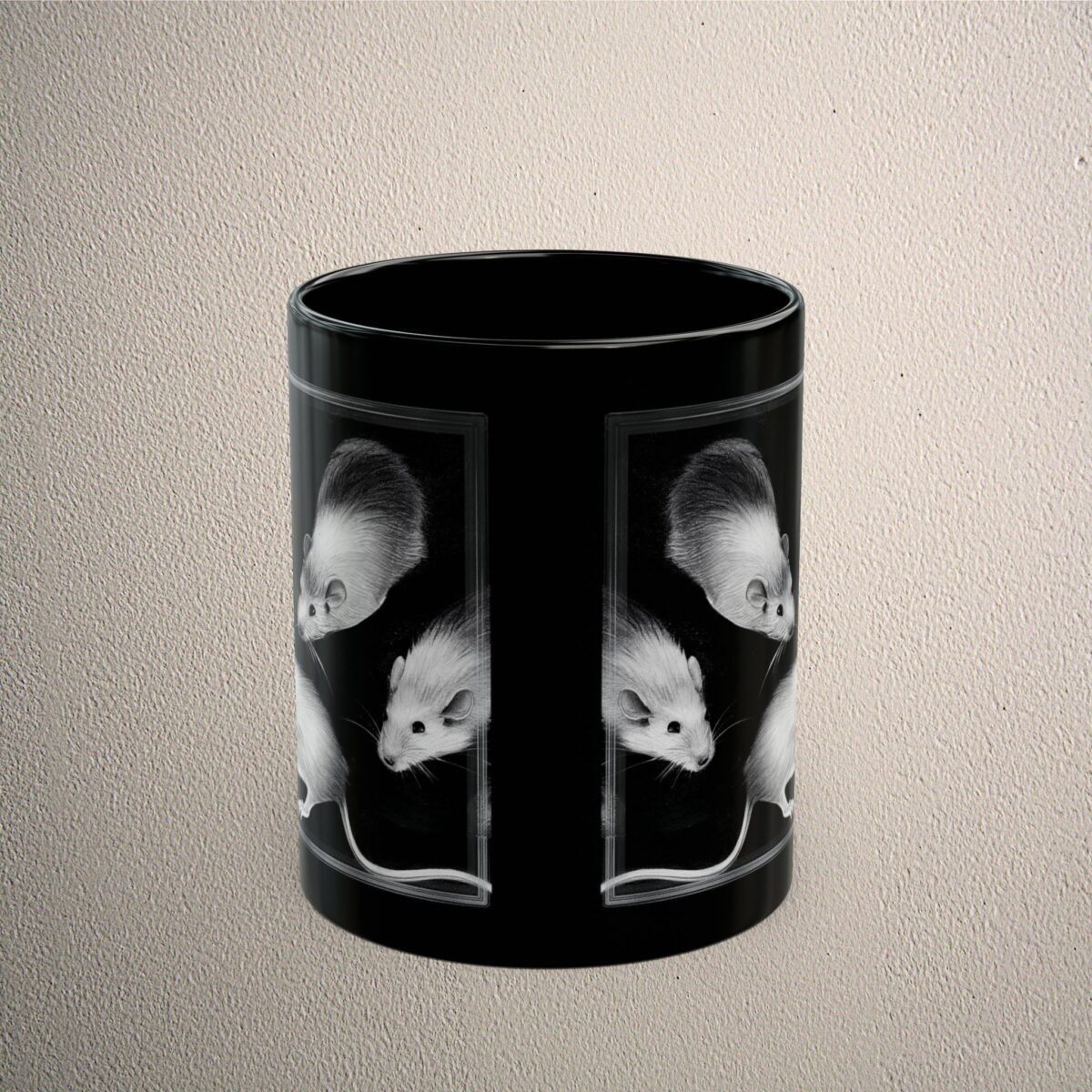 Night Whisper Small Curious Souls Gothic Witchy rats king Mug - 2