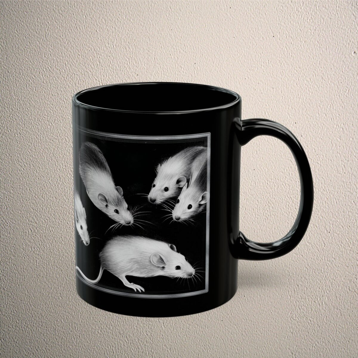 Night Whisper Small Curious Souls Gothic Witchy rats king Mug - 3