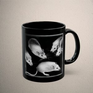 Night Whisper Small Curious Souls Gothic Witchy rats king Mug - 5
