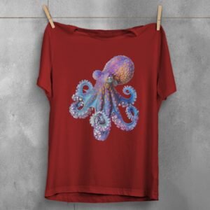 octopus ocean creature design witchy magical sea life t-shirt design, variation 4