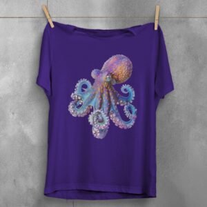 octopus ocean creature design witchy magical sea life t-shirt design, variation 5