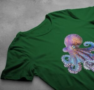 octopus ocean creature design witchy magical sea life t-shirt design, variation 6