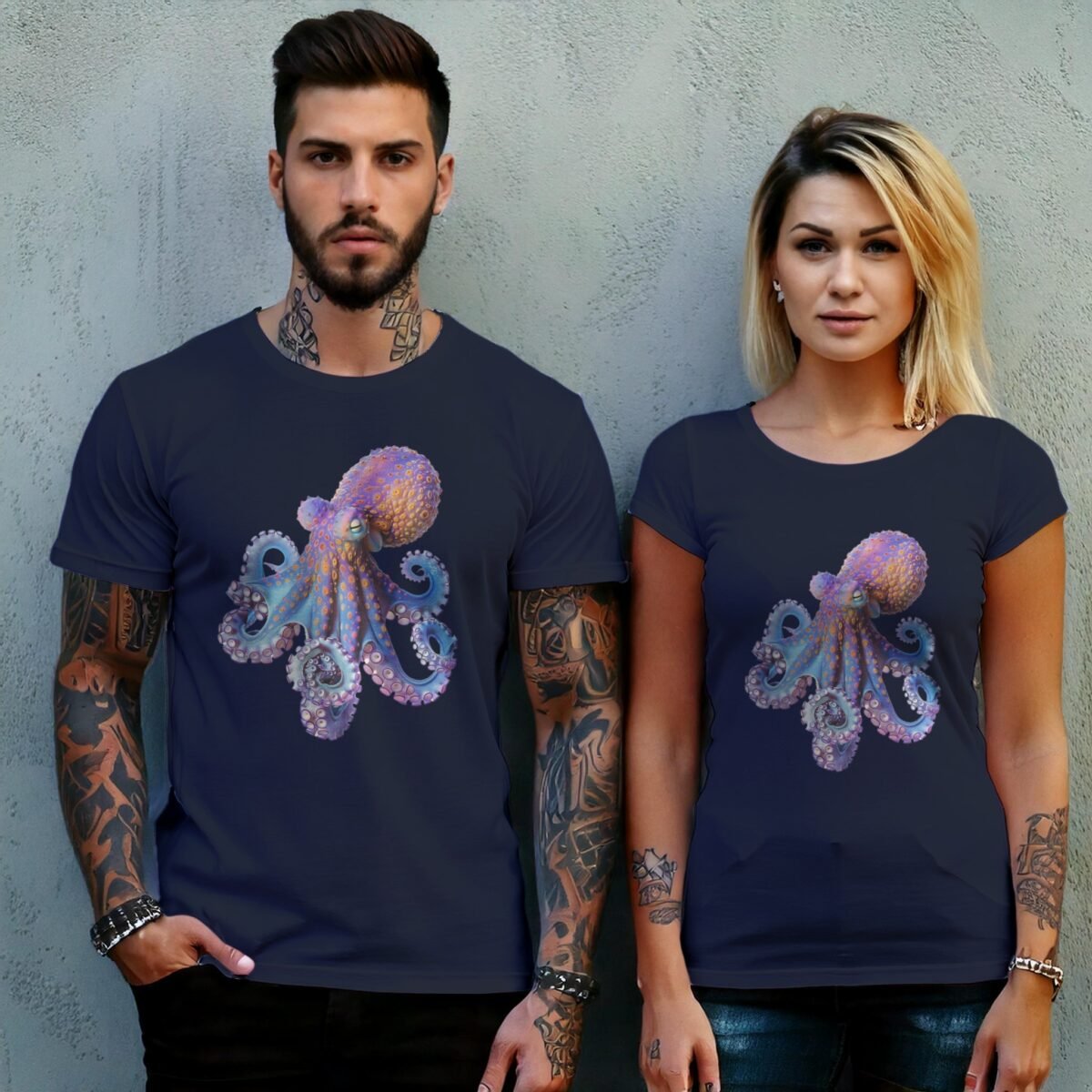 octopus ocean creature design witchy magical sea life t-shirt design, variation 8