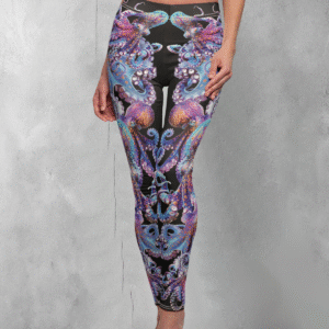 Octopus Symphony Deep Sea Divinity Whimsical Ocean Magic Art Leggings - 1