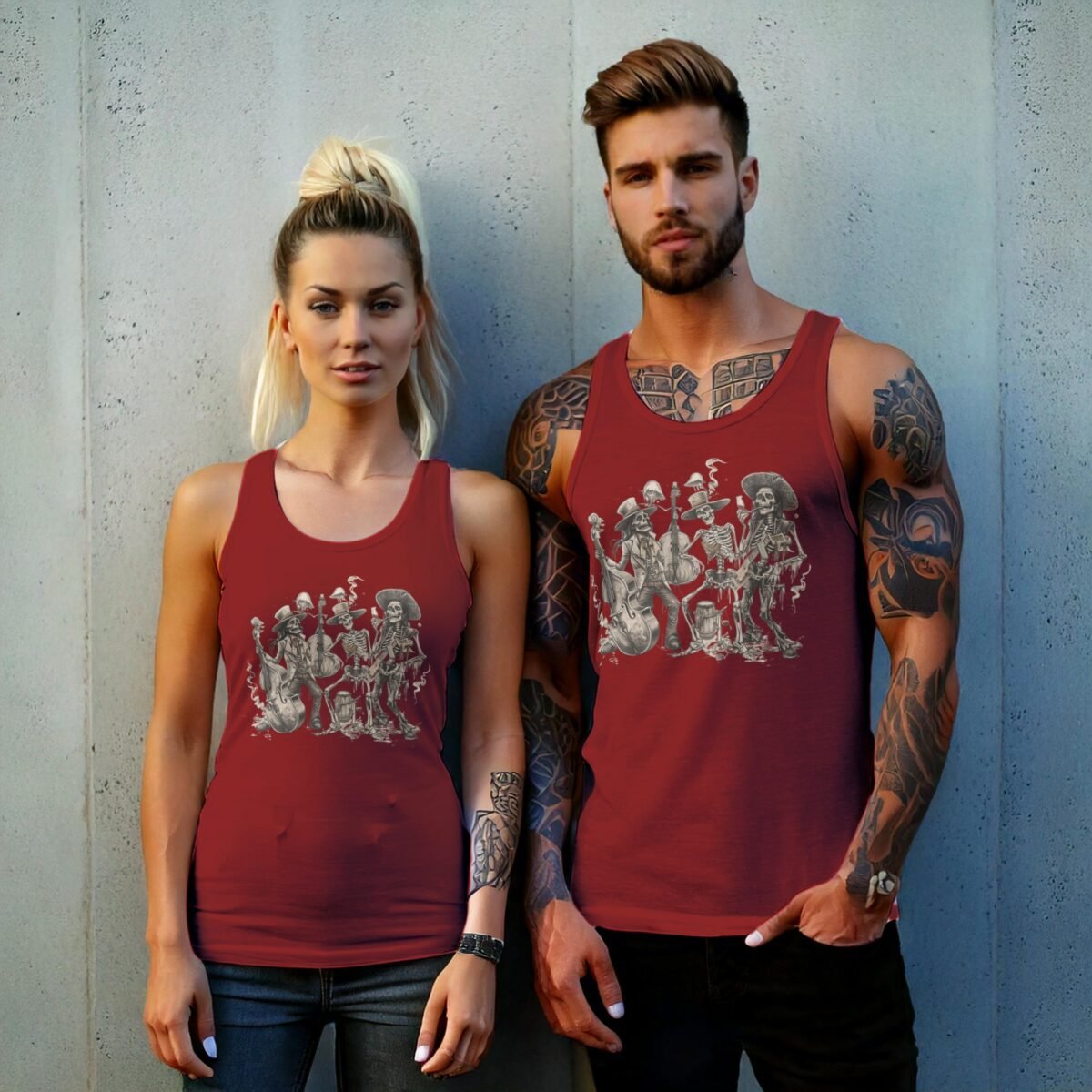 orchestral bones musical skeleton group artistic view tank design, variation 8