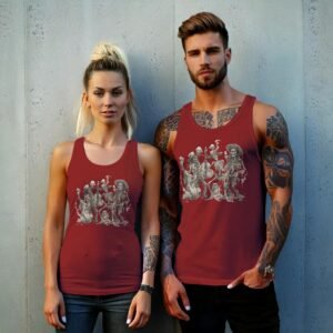 orchestral bones musical skeleton group artistic view tank design, variation 8