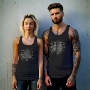 pentagram sacred geometry witch symbol horns occult t-shirt design, variation 9