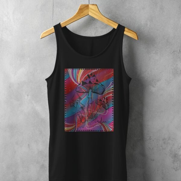Psychedelic fungal dreams for spiritual journey witchy pagan tank top - 1