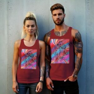Psychedelic fungal dreams for spiritual journey witchy pagan tank top - 8