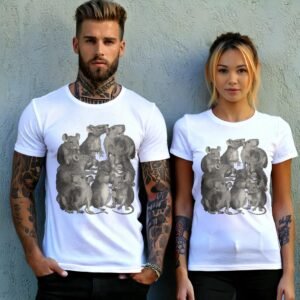 rats dark vintage engraving witchy pagan gothic nature t-shirt design, variation 9