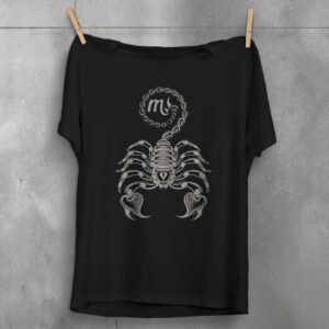 scorpio zodiac sign mystical horoscope spiritual astrology gift t-shirt design, variation 1