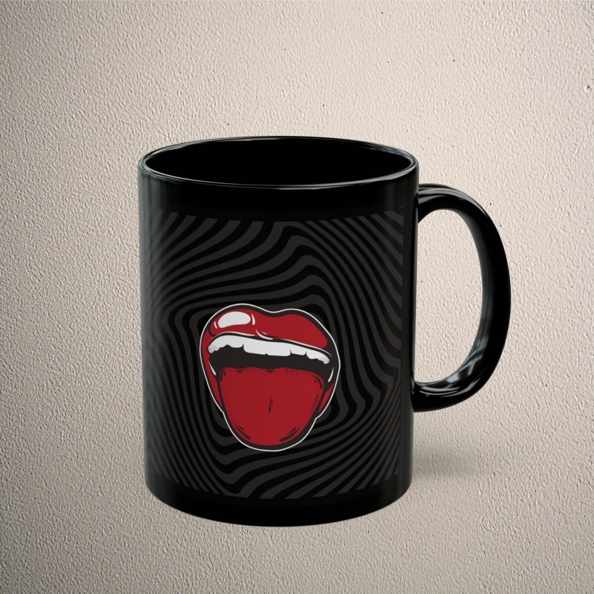 Sensual Delight On Wavy Illusion Dark Academia Occult Art Mug - 5