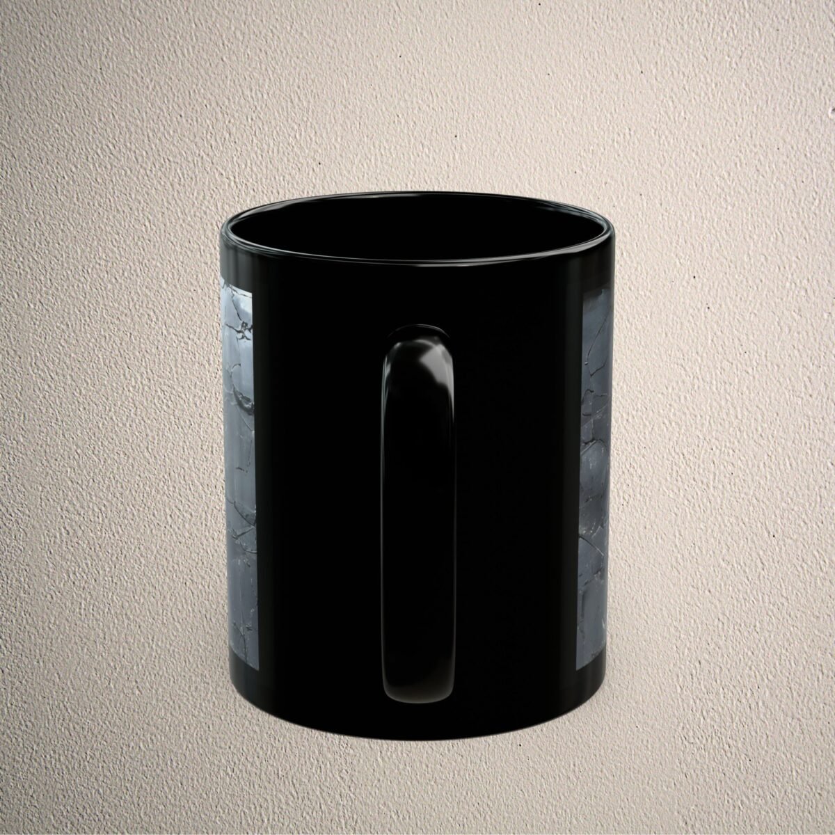 Shattered Reality Unveiled Modern Dark Aesthetic Art Piece Mug - 4