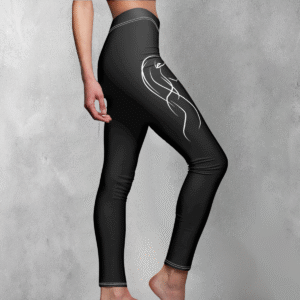 Silhouetted Dreams Graceful Spirit Witchcraft Enchantment Pagan Moon Child Leggings - 1