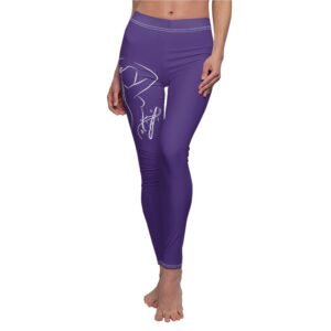 Silhouetted Dreams Graceful Spirit Witchcraft Enchantment Pagan Moon Child Leggings - 6