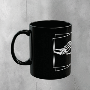 Skeletal Embrace Framed In Darkness Death Lover Affinity Mug - 1