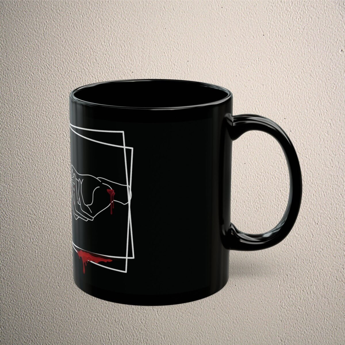 Skeletal Embrace Framed In Darkness Death Lover Affinity Mug - 3