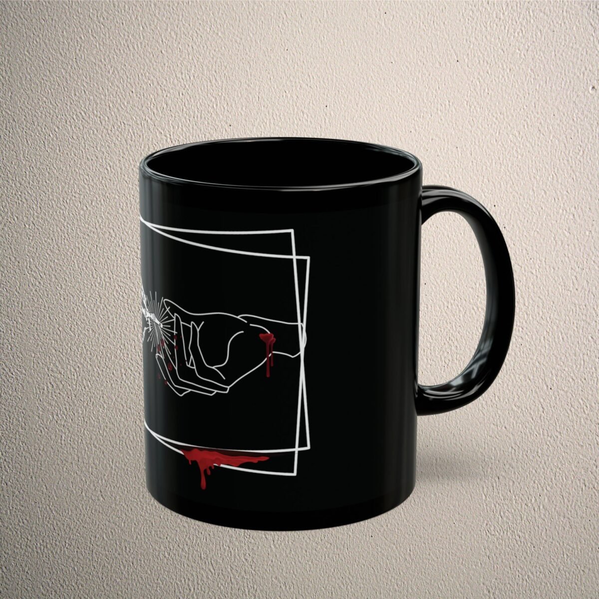 Skeletal Embrace Framed In Darkness Death Lover Affinity Mug - 5