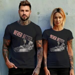 Skeleton chilling cocktail enjoying life after death relaxed mood t-shirt - 10