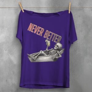 Skeleton chilling cocktail enjoying life after death relaxed mood t-shirt - 5