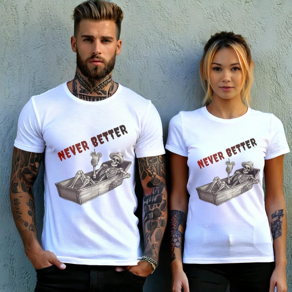 skeleton chilling coffin cocktail summer vibe t-shirt design, variation 9