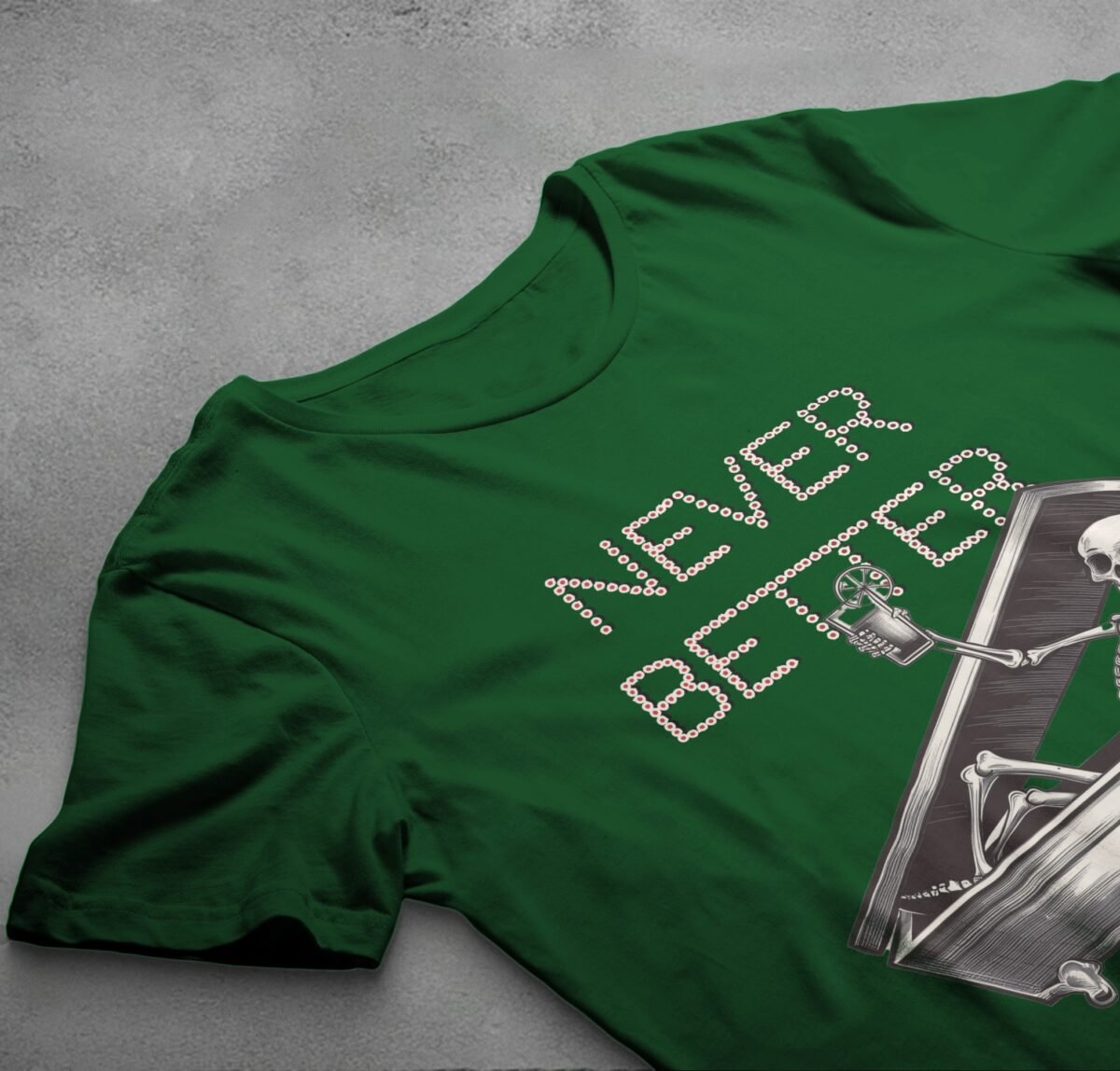 Skeleton Never Better Coffin Relaxing Cocktail Artistic Gothic Cool t-shirt - 6