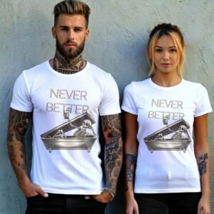 Skeleton Never Better Coffin Relaxing Cocktail Artistic Gothic Cool t-shirt - 9