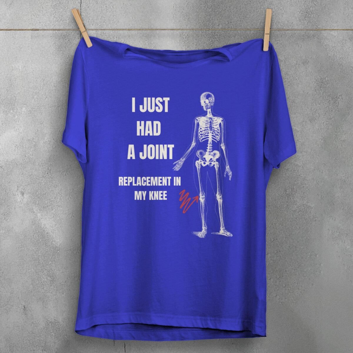 Skeleton Shows Where Joint Replacement Occurs Dark Humor t-shirt - 3