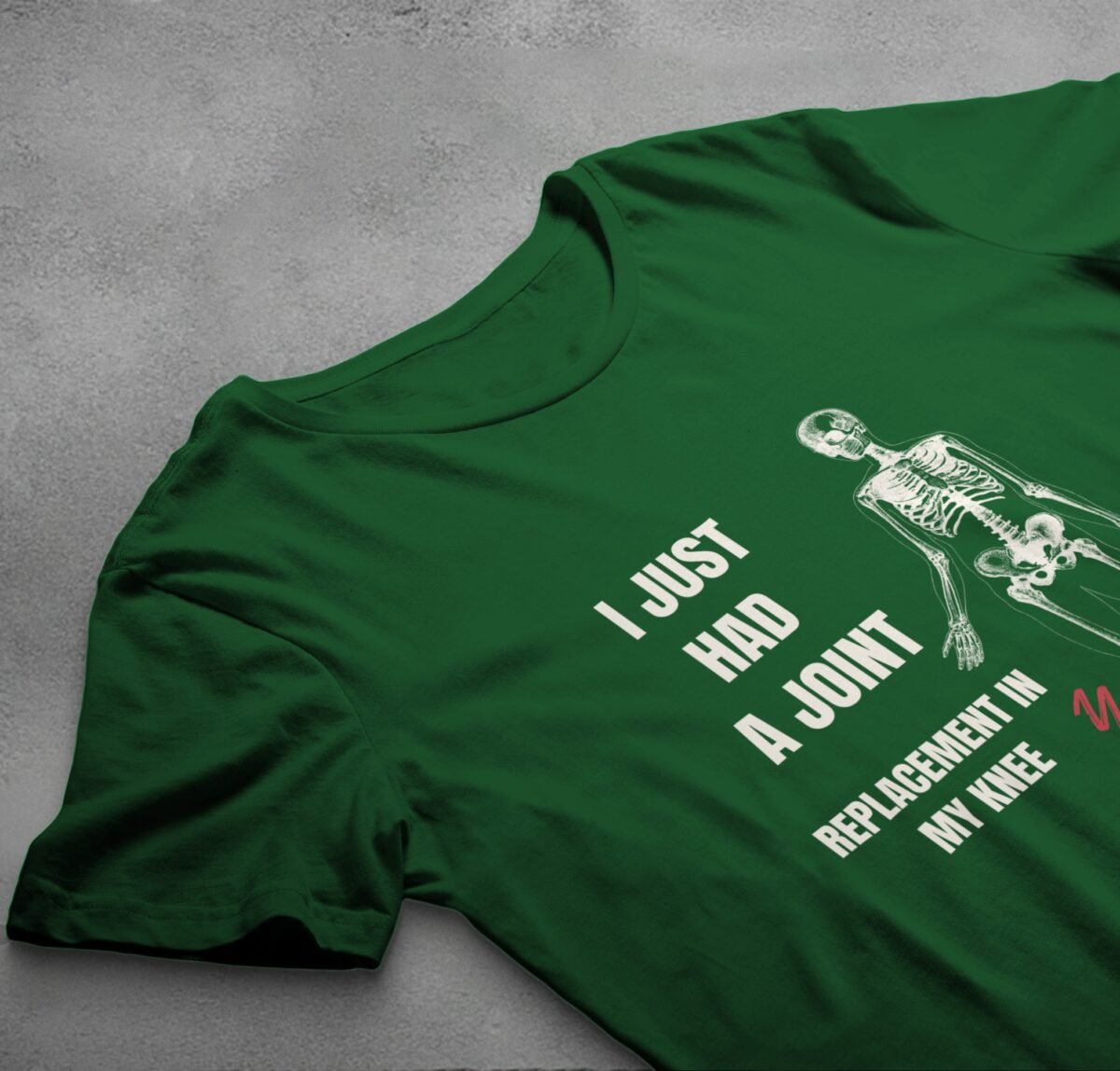 Skeleton Shows Where Joint Replacement Occurs Dark Humor t-shirt - 6