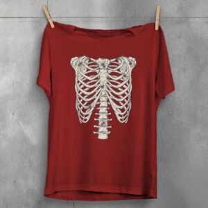 skeleton spiders eerie crawl gothic wiccan creepy cute t-shirt design, variation 4