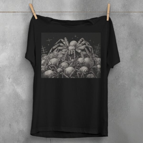 Spider colony dark arachnid gothic pagan Wiccan unique arts t-shirt - 1