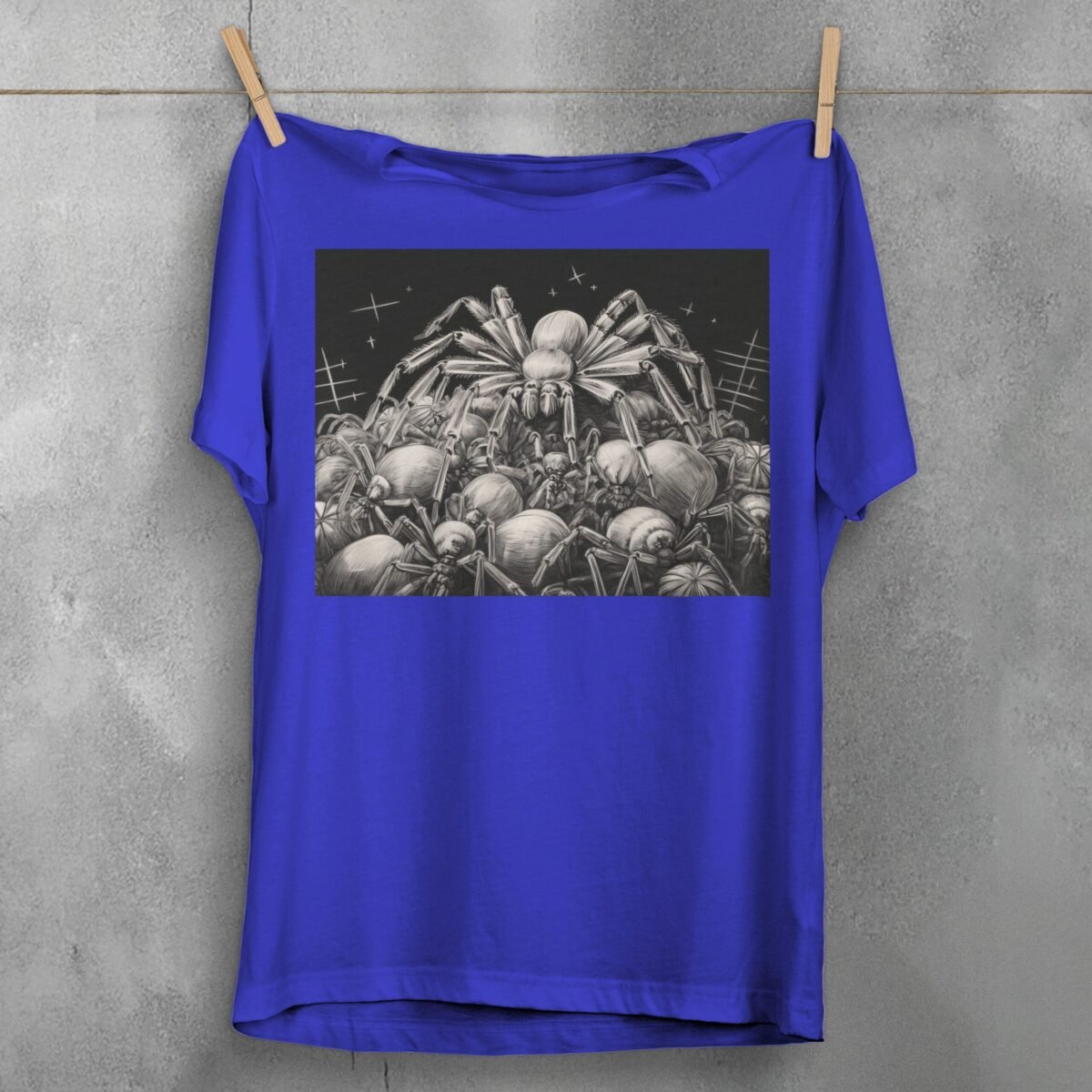 Spider colony dark arachnid gothic pagan Wiccan unique arts t-shirt - 3