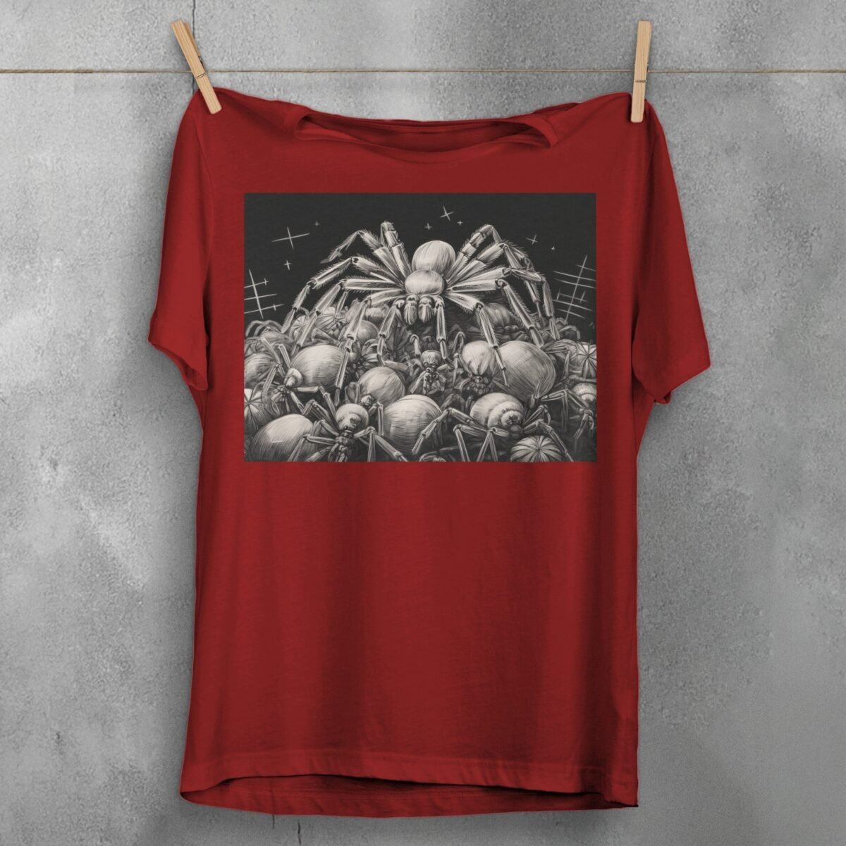 Spider colony dark arachnid gothic pagan Wiccan unique arts t-shirt - 4