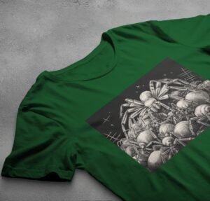 Spider colony dark arachnid gothic pagan Wiccan unique arts t-shirt - 6