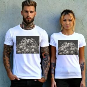 Spider colony dark arachnid gothic pagan Wiccan unique arts t-shirt - 9