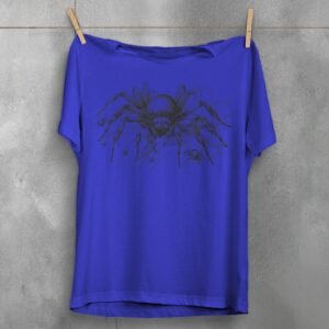 Spider creepy crawly sketch art dark goth aesthetic t-shirt - 3