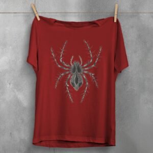 Spider dark beauty gothic esoteric occult insect black t-shirt - 4