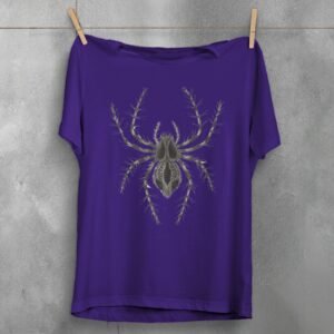 Spider dark beauty gothic esoteric occult insect black t-shirt - 5
