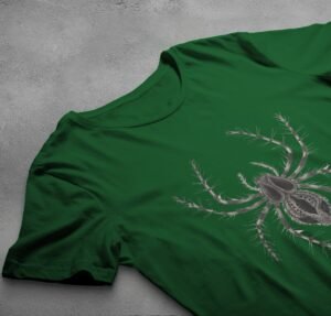 Spider dark beauty gothic esoteric occult insect black t-shirt - 6