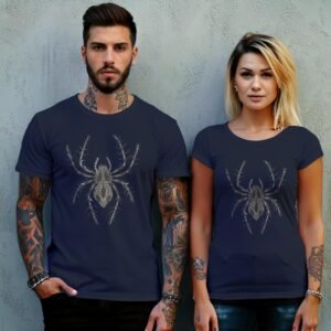 Spider dark beauty gothic esoteric occult insect black t-shirt - 8