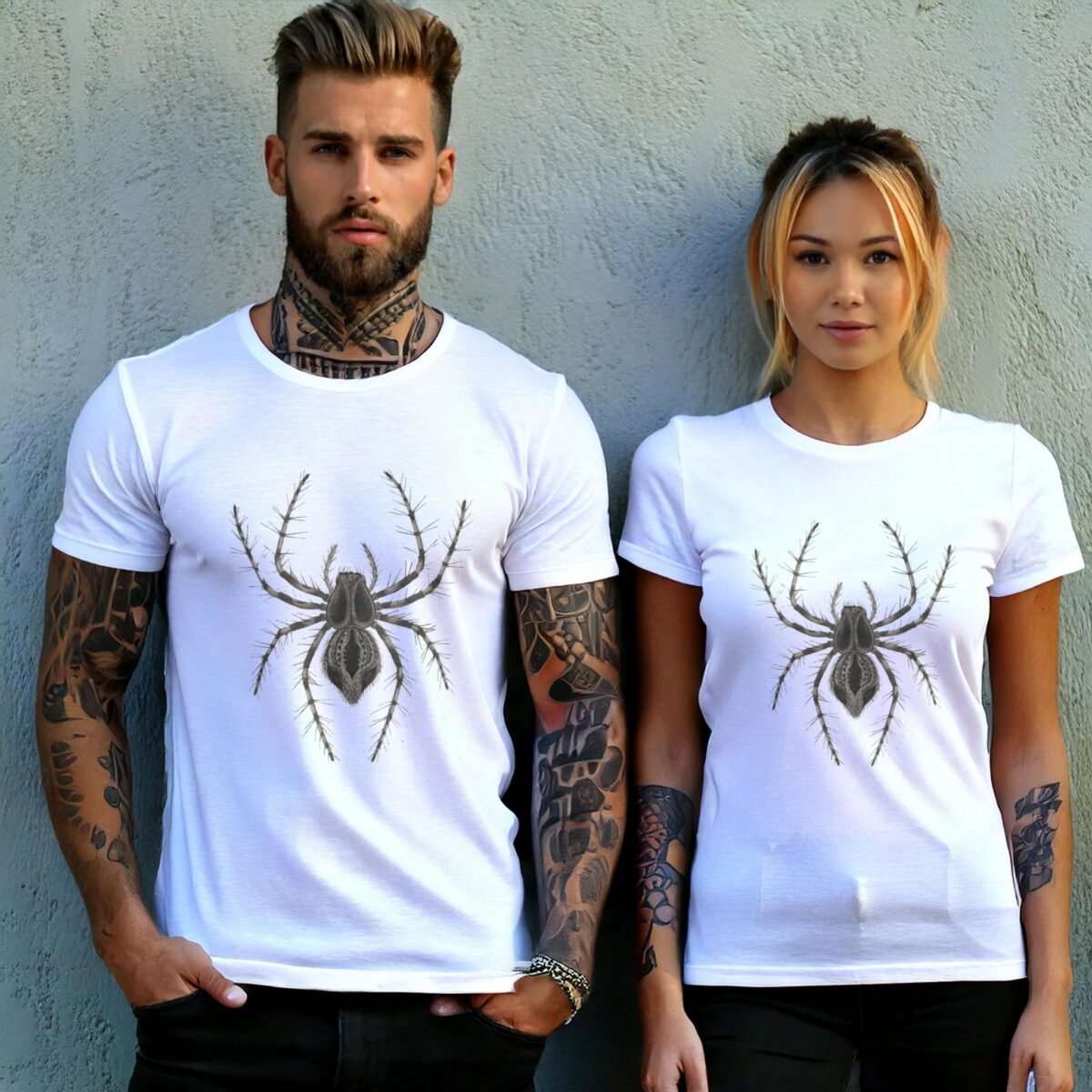 Spider dark beauty gothic esoteric occult insect black t-shirt - 9