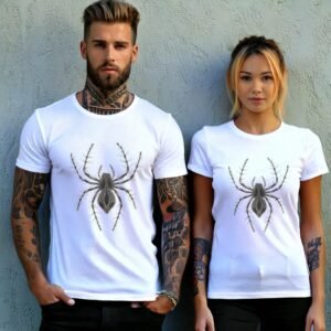 Spider dark beauty gothic esoteric occult insect black t-shirt - 9