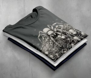 Spider Nest Guardians A Haunting Web Of Fright T-Shirt - 7