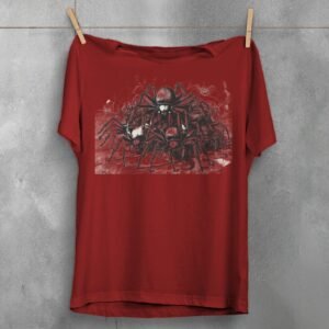 Spider Pile arachnid Gothic lovers dark aesthetic spooky cool t-shirt - 4