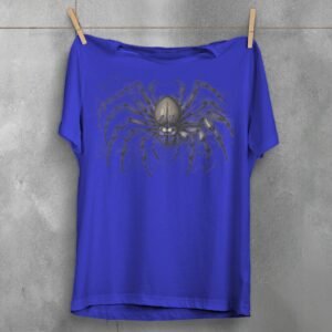 Spider Web Wonder Detailed Arachnid Design Gothic Pagan T-Shirt - 3