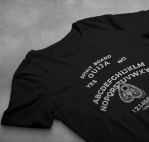 spirit board ouija theogham divination gothic spiritualism design, variation 2