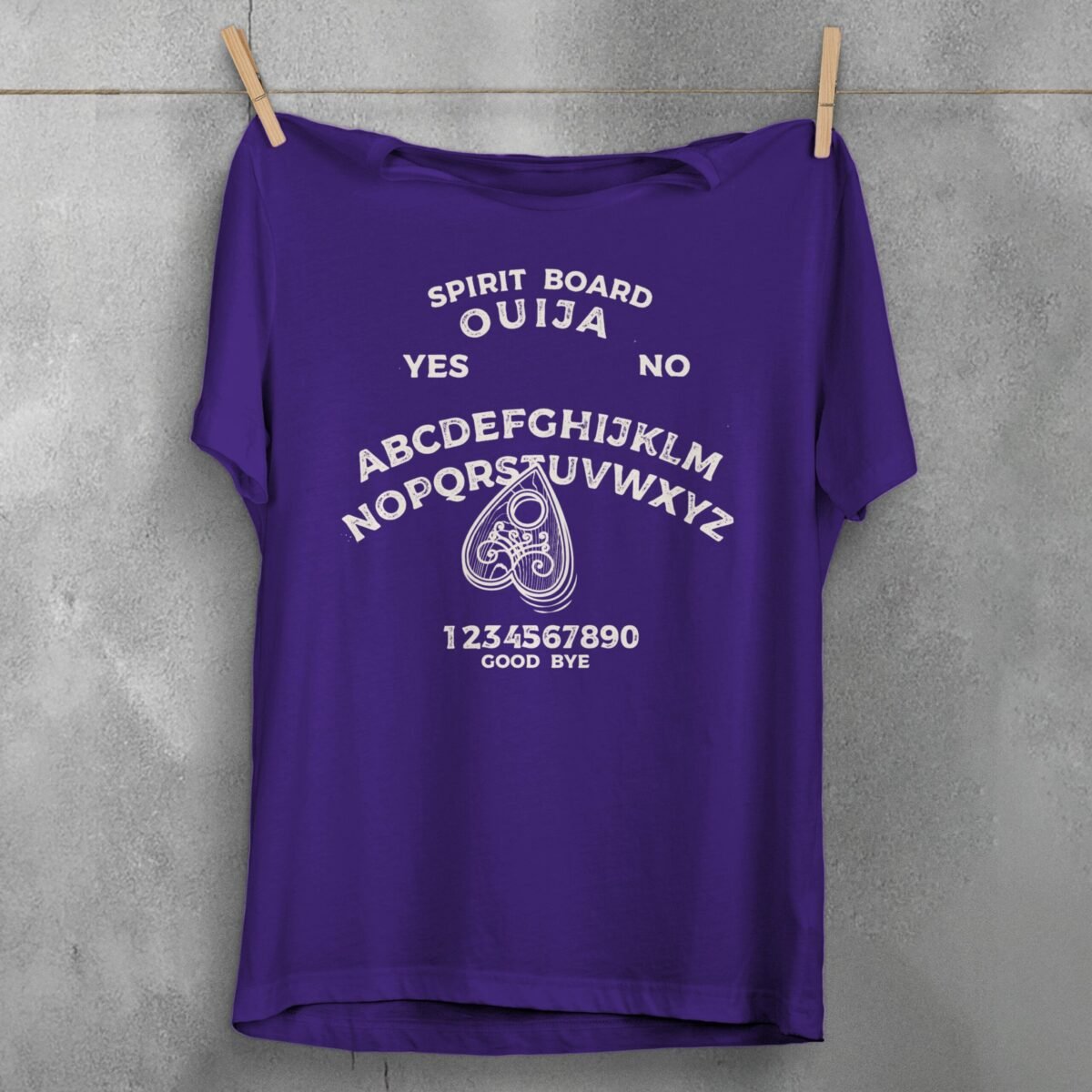 spirit board ouija theogham divination gothic spiritualism design, variation 5