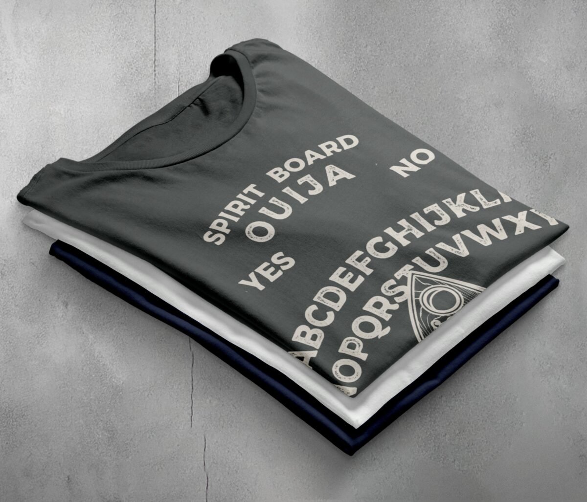 spirit board ouija theogham divination gothic spiritualism design, variation 7