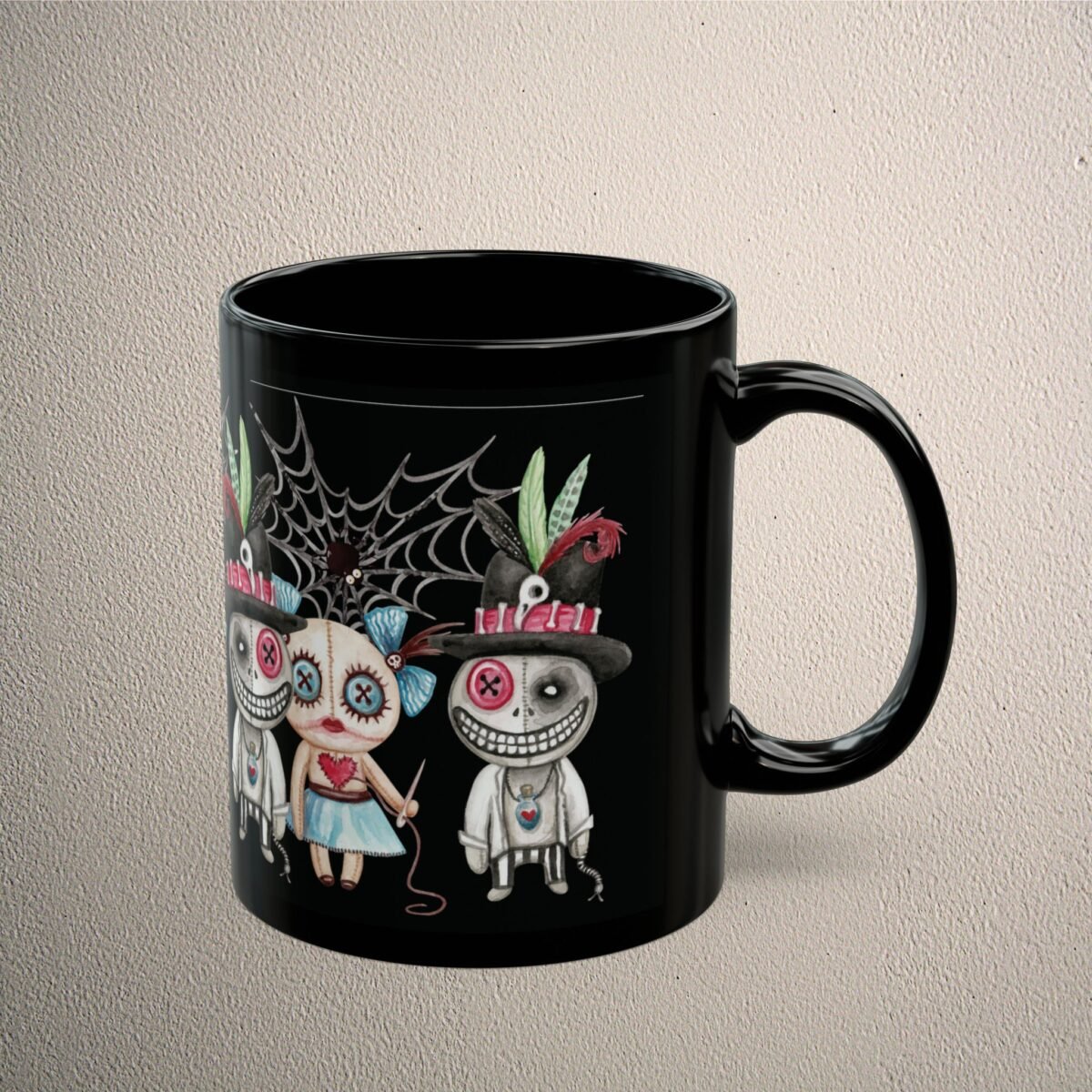 Spooky cute dolls haunted web sweet dark aesthetic gothic mug - 3