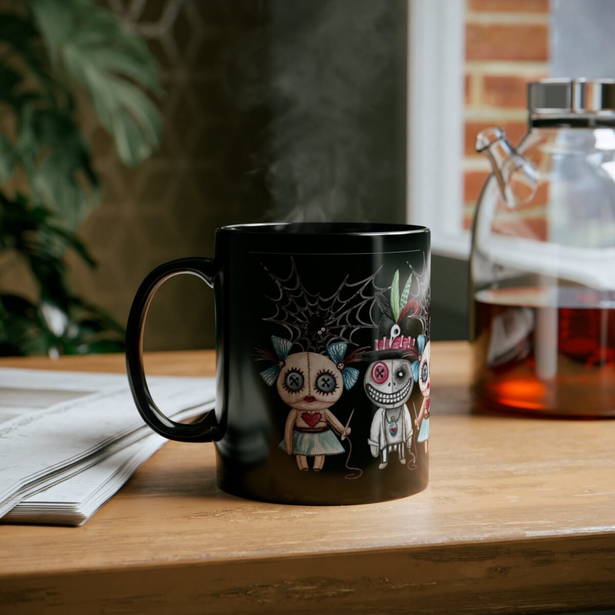 Spooky cute dolls haunted web sweet dark aesthetic gothic mug - 8